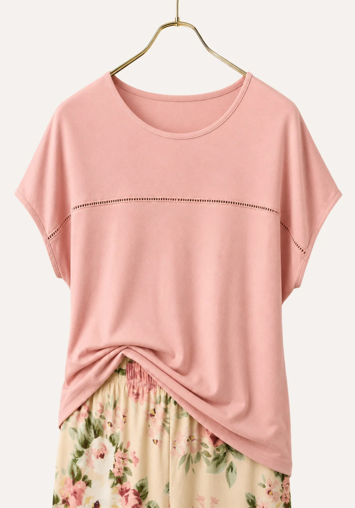 Pajamas: Short Sleeve Top And Pants (Viscose Lycra)