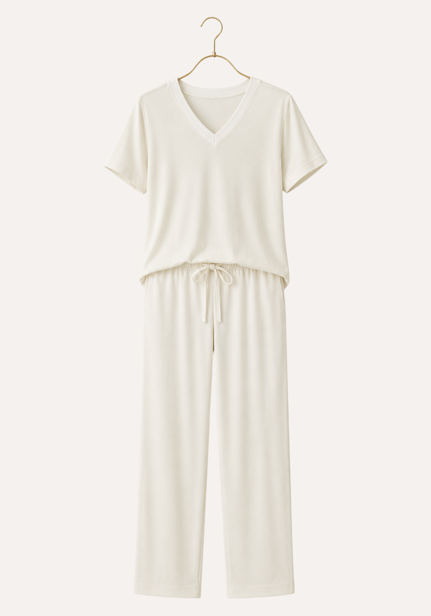 Pajamas: Short Sleeve Top And Pants (Viscose Lycra)