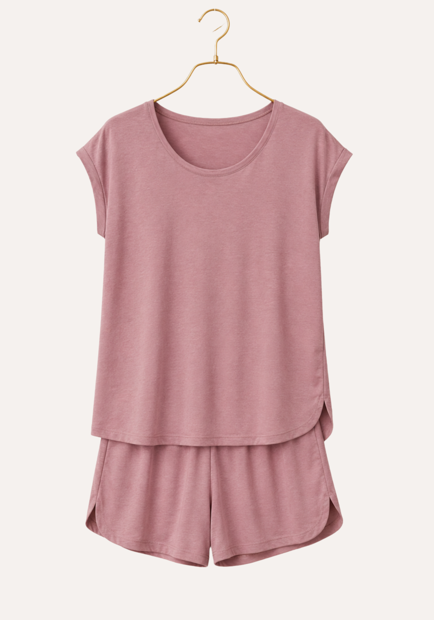 Viscose Lycra Short Sleeve Top And Short Set