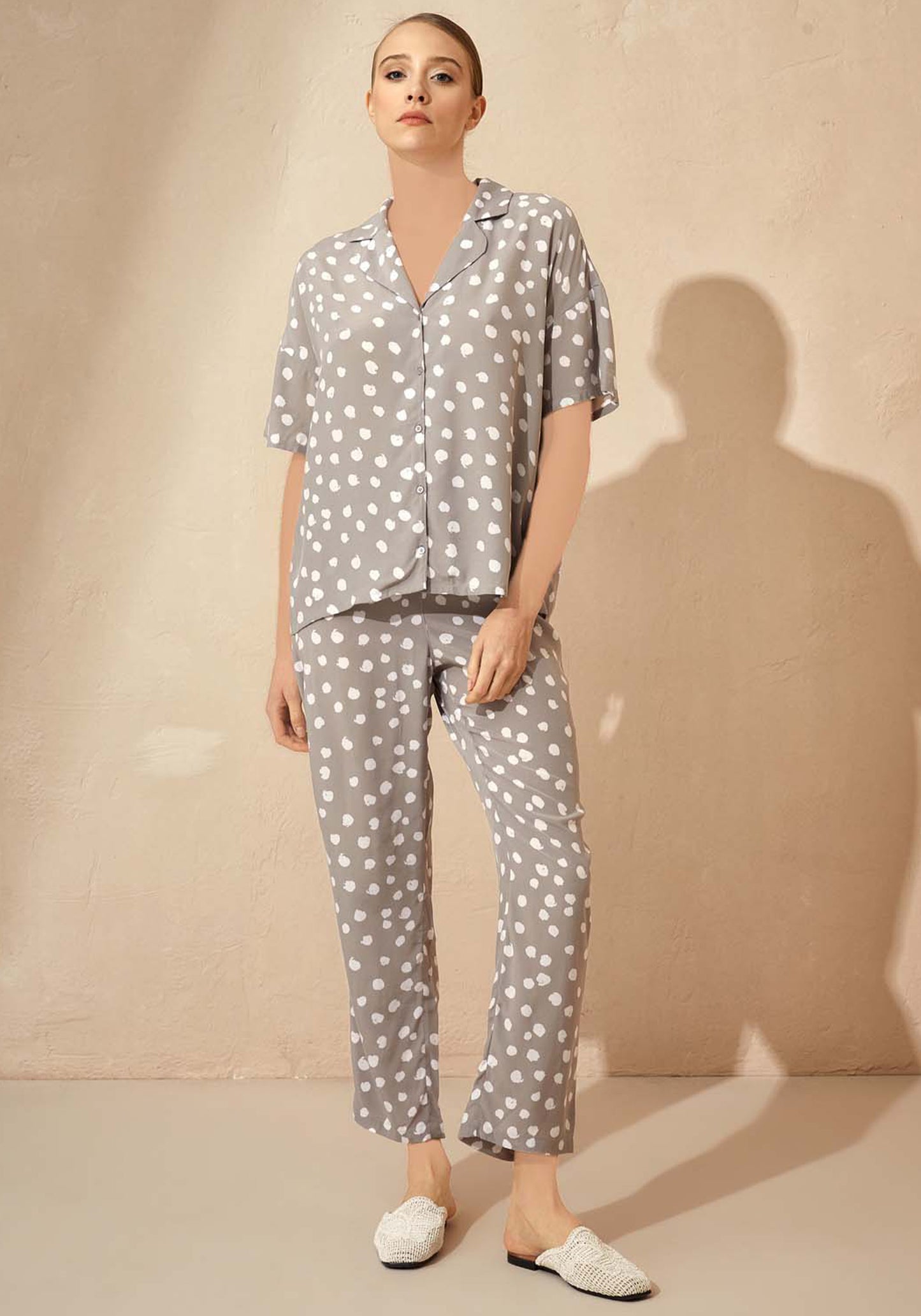 S&L Vegan Collar Button Pajama