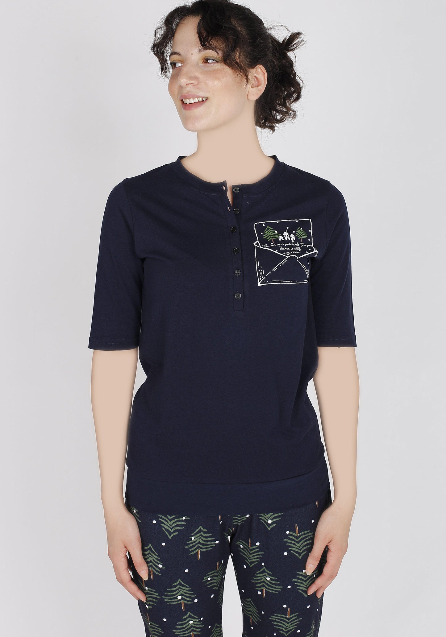 طقم كابري بأكمام قصيرة من S&amp;L