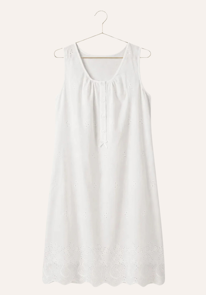 Sleeveless Short Nighty And Short Sleeve Robe Set