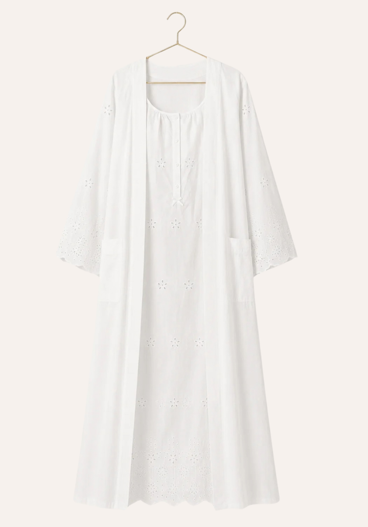 Maternal Cotton Long Robe Set