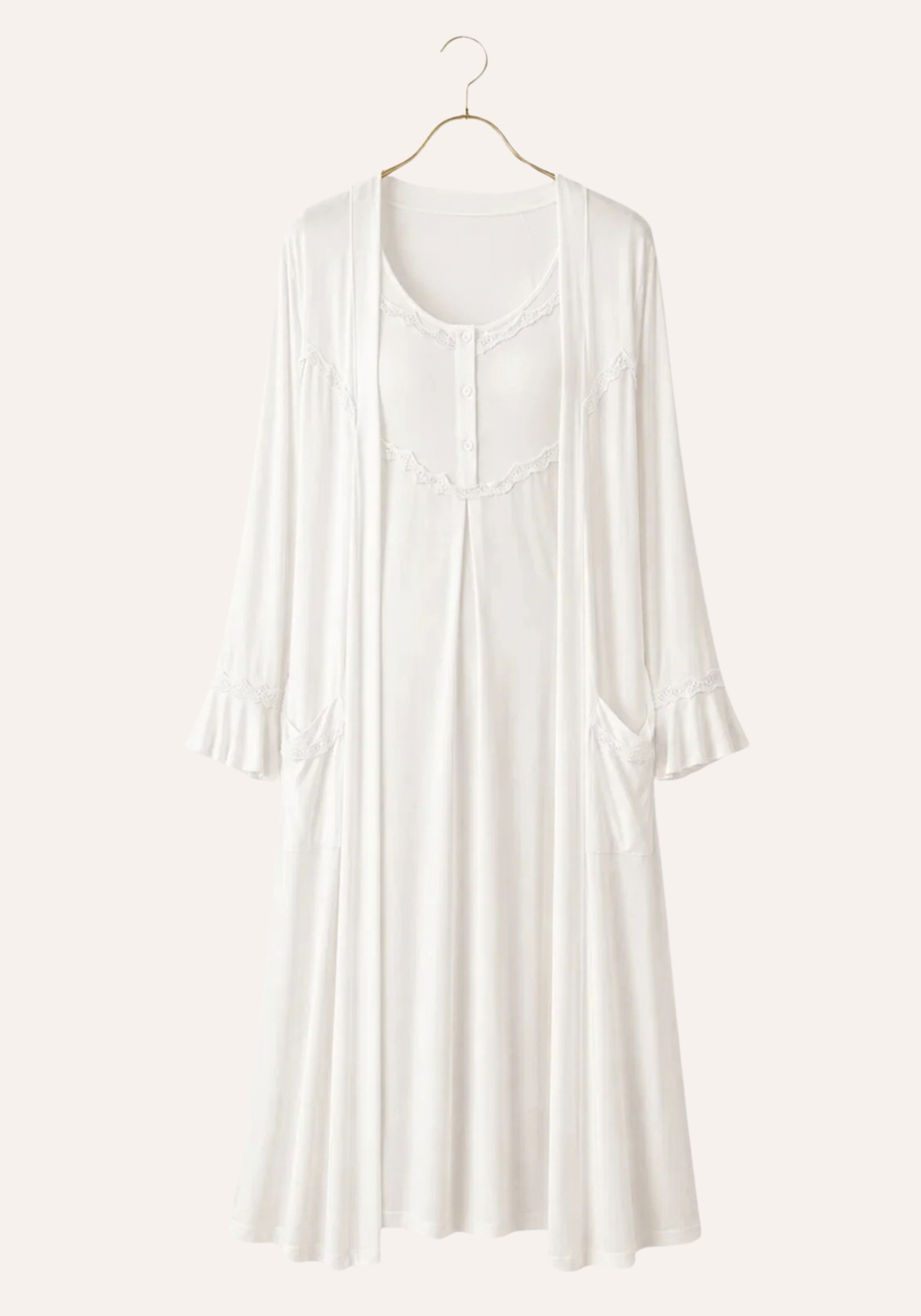 Maternal Long Robe Set