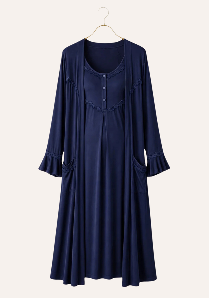 Maternal Long Robe Set
