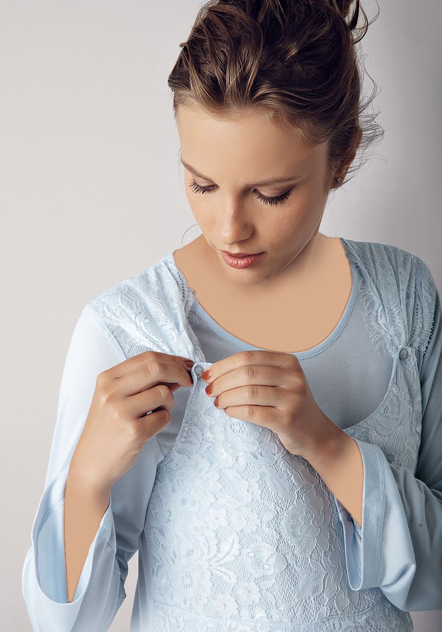 Maternal Long Robe Set