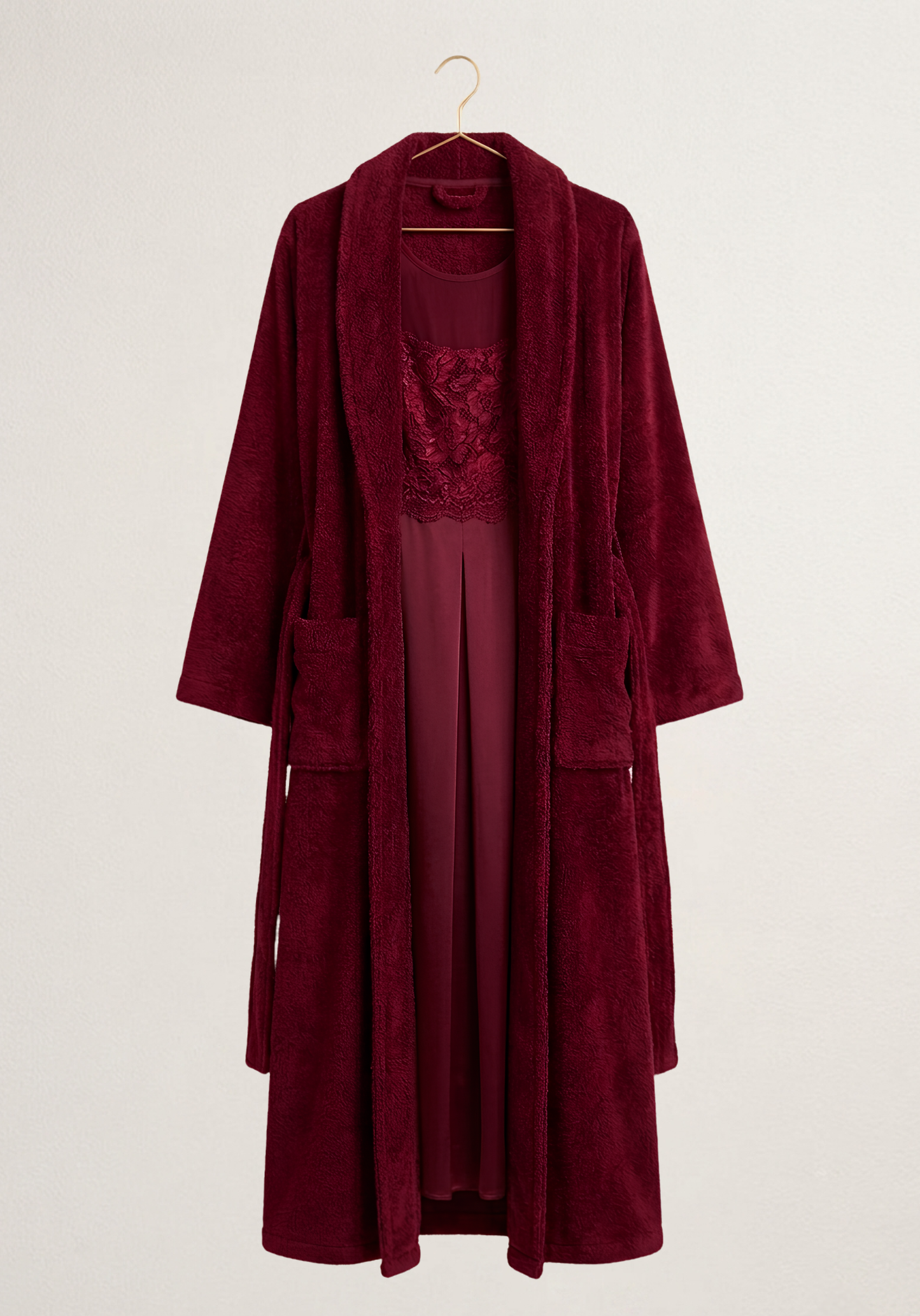 Maternal Long Robe Set