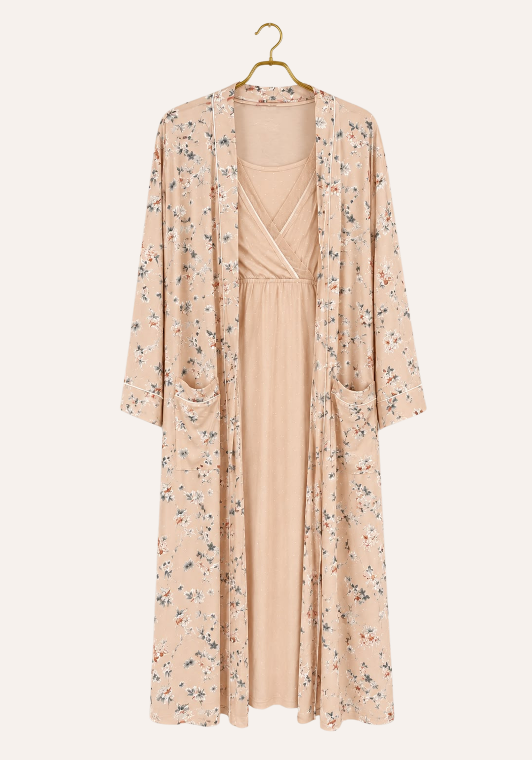 Maternal Long Robe Set