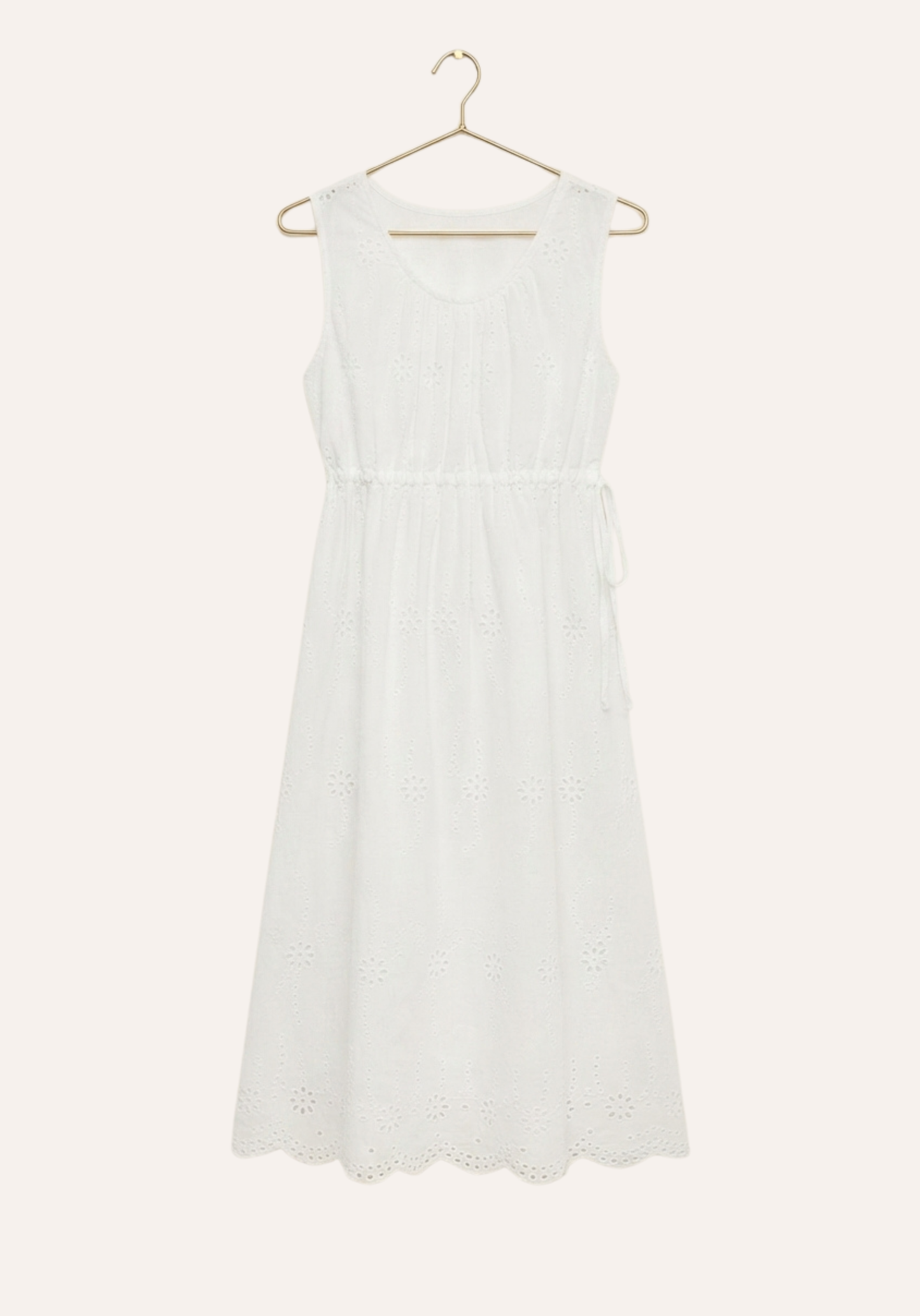 Sleeveless Long Nighty And Long Sleeve Robe Set