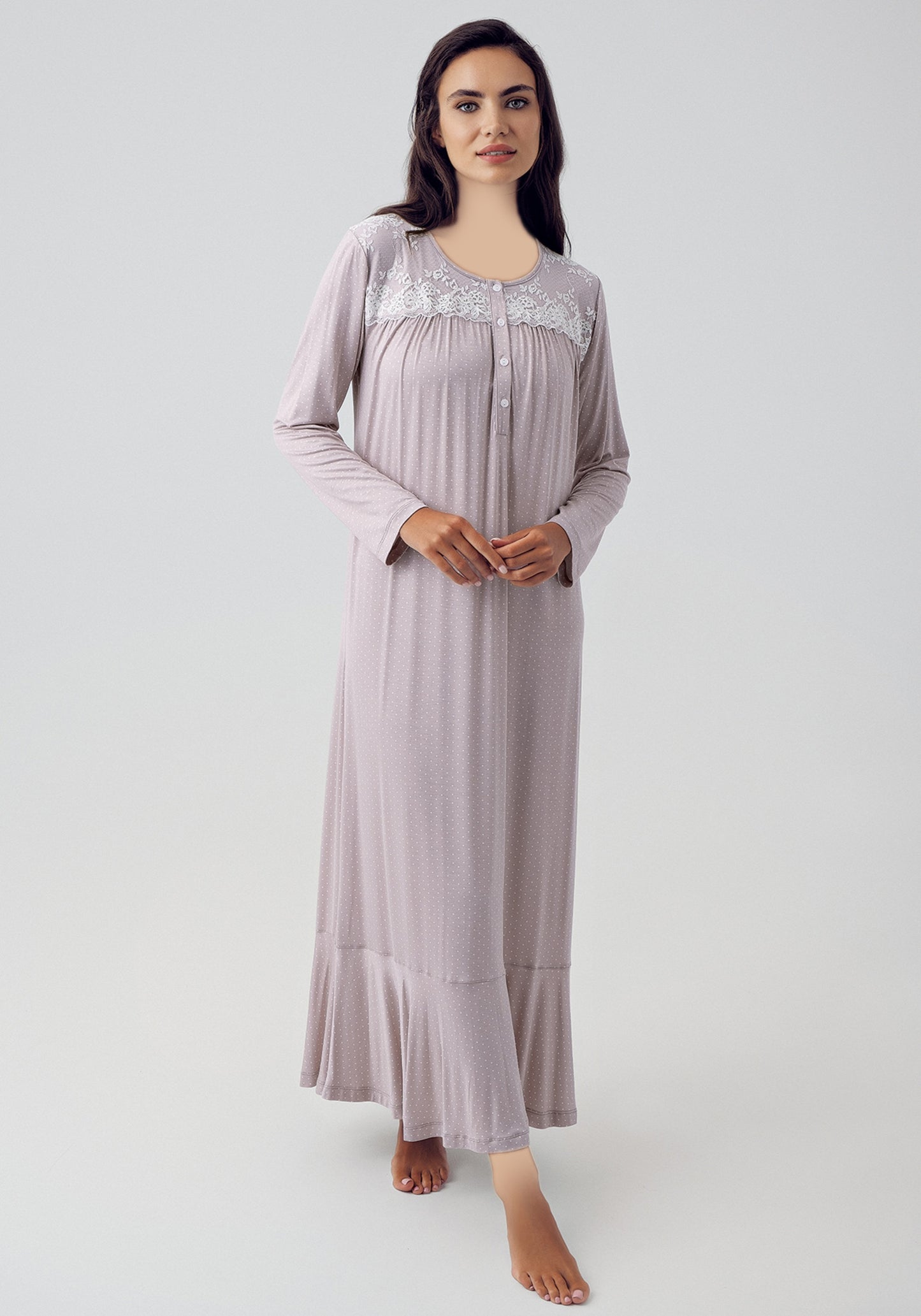 فستان نوم من الفيسكوز والليكرا من S&amp;L