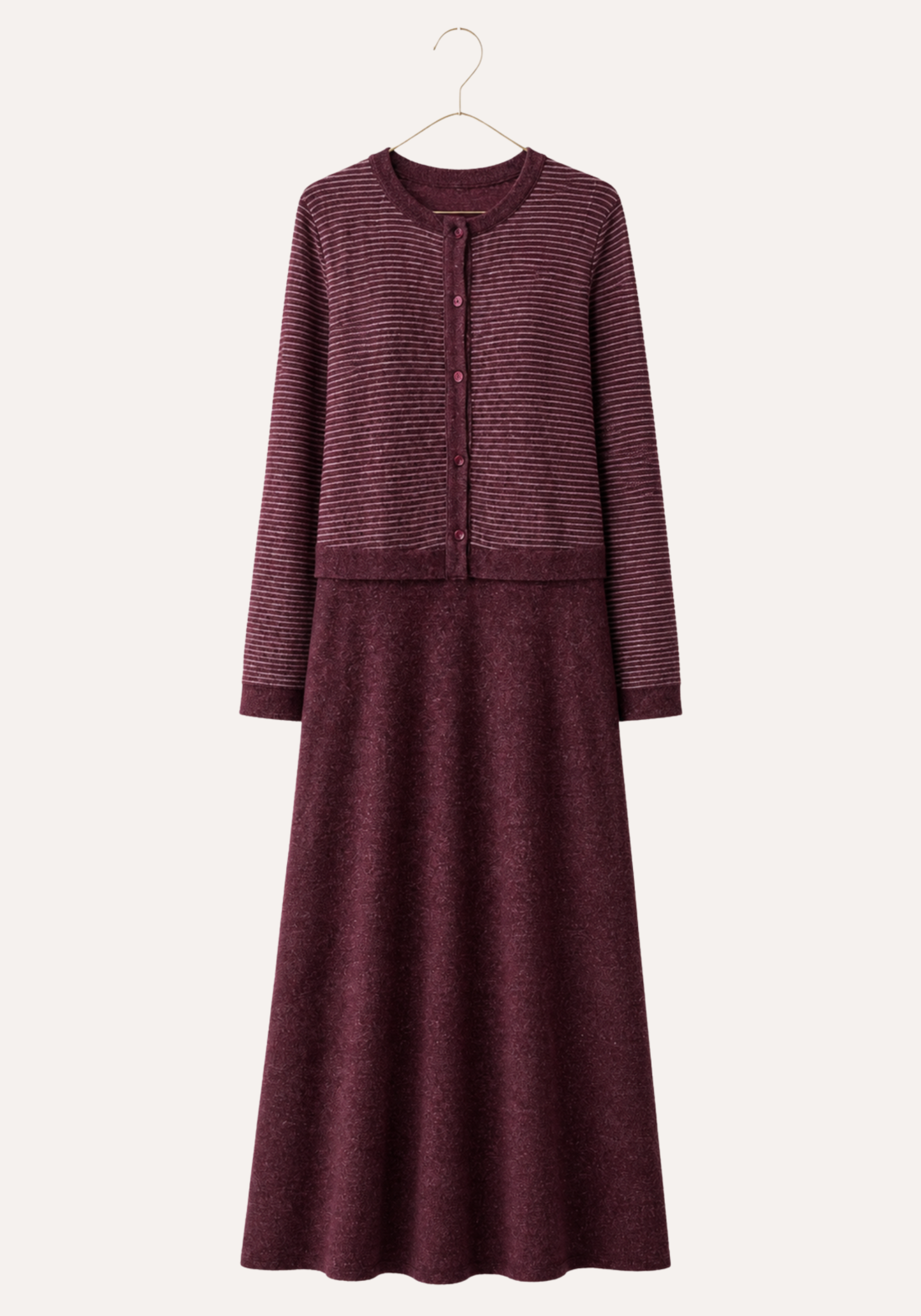 Long Sleeve Soft Touch Long Gown