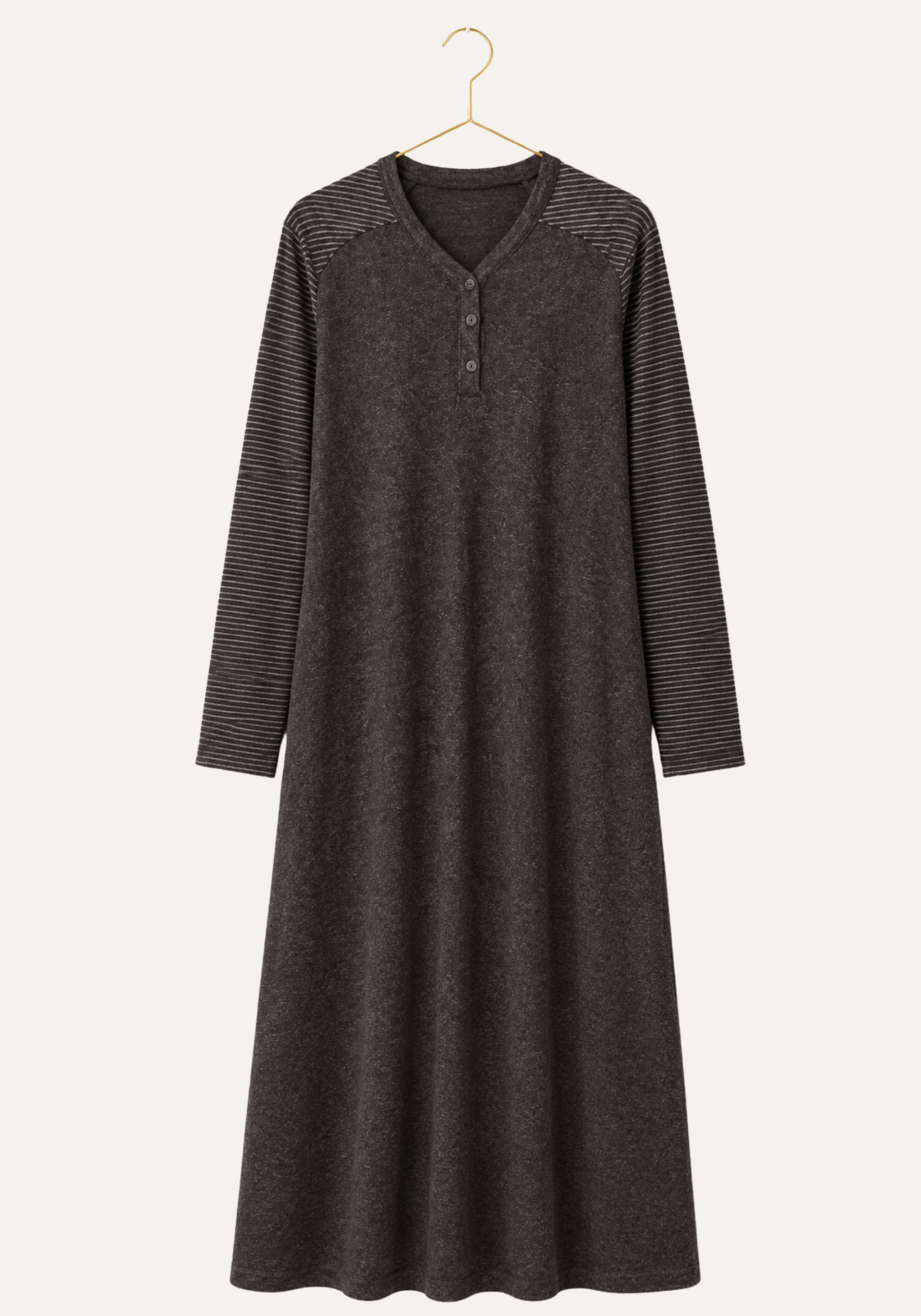 Long Sleeve Soft Touch Long Gown