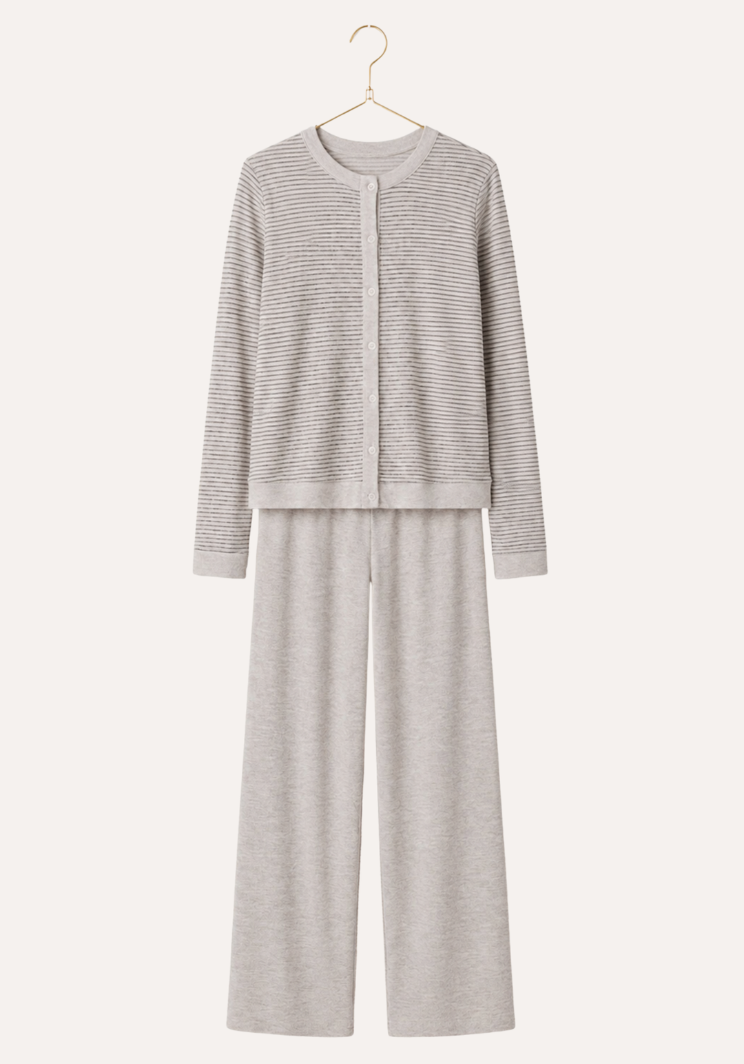 Long Sleeve Button Top Soft Touch Pajama