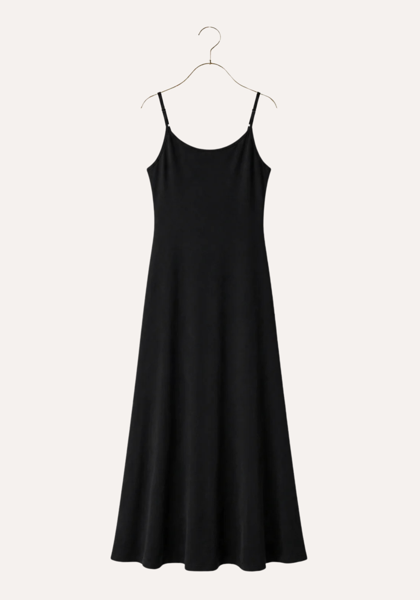 Basic Comfortable Viscose Lycra Shoulder Strap Soft Long Nighty