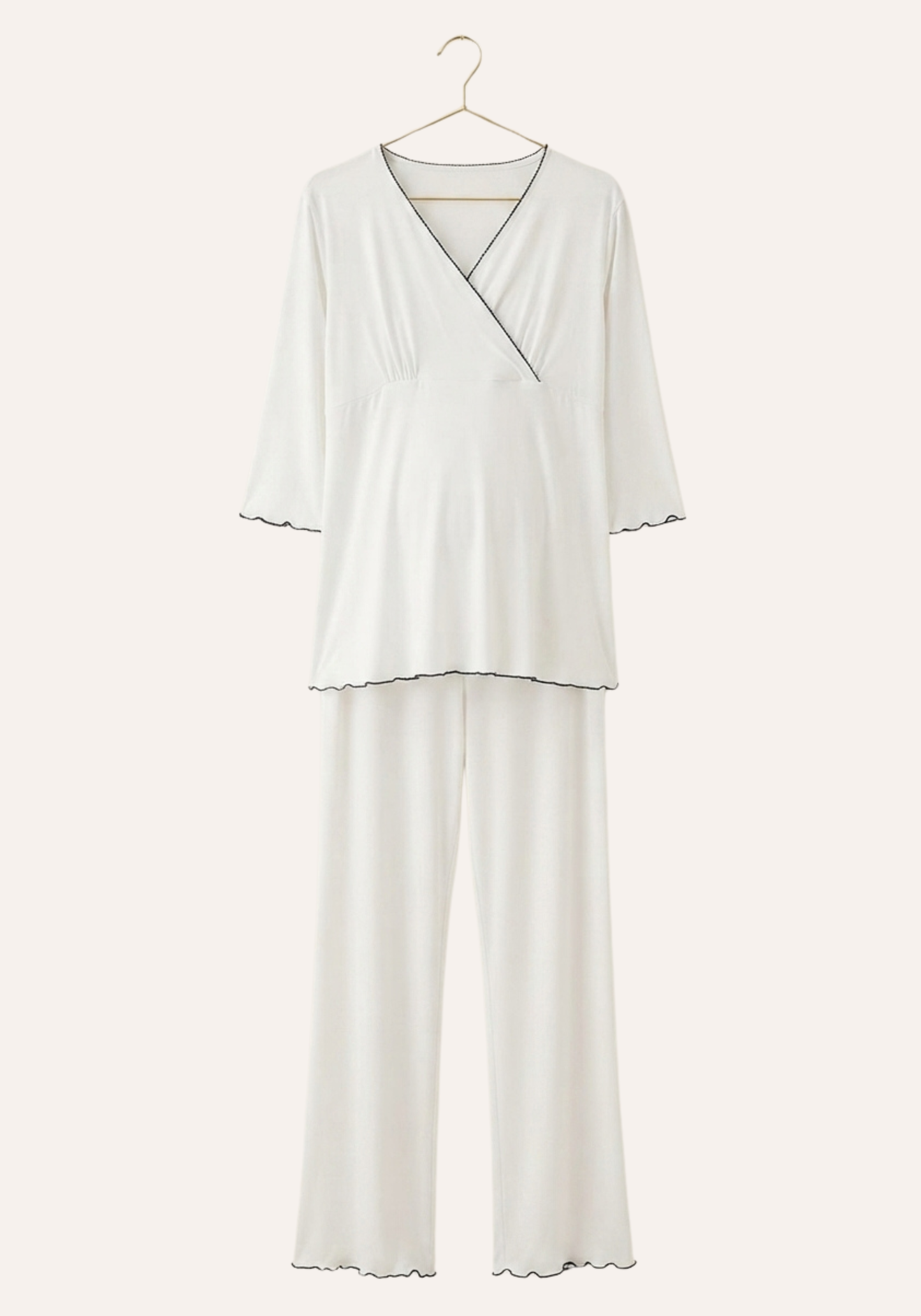 Plain Long Sleeve Pajamas
