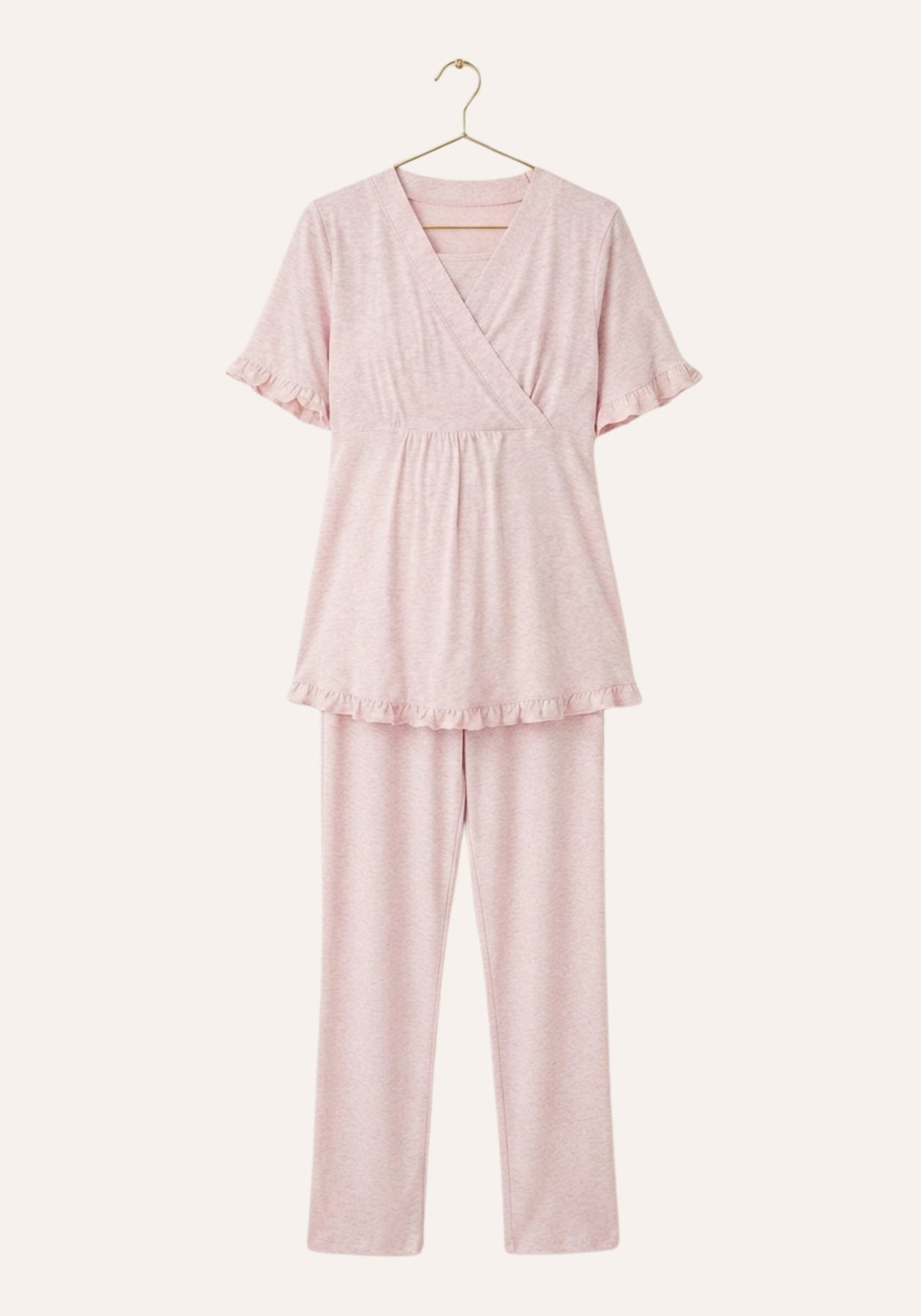 Plain Short Sleeve Pajamas