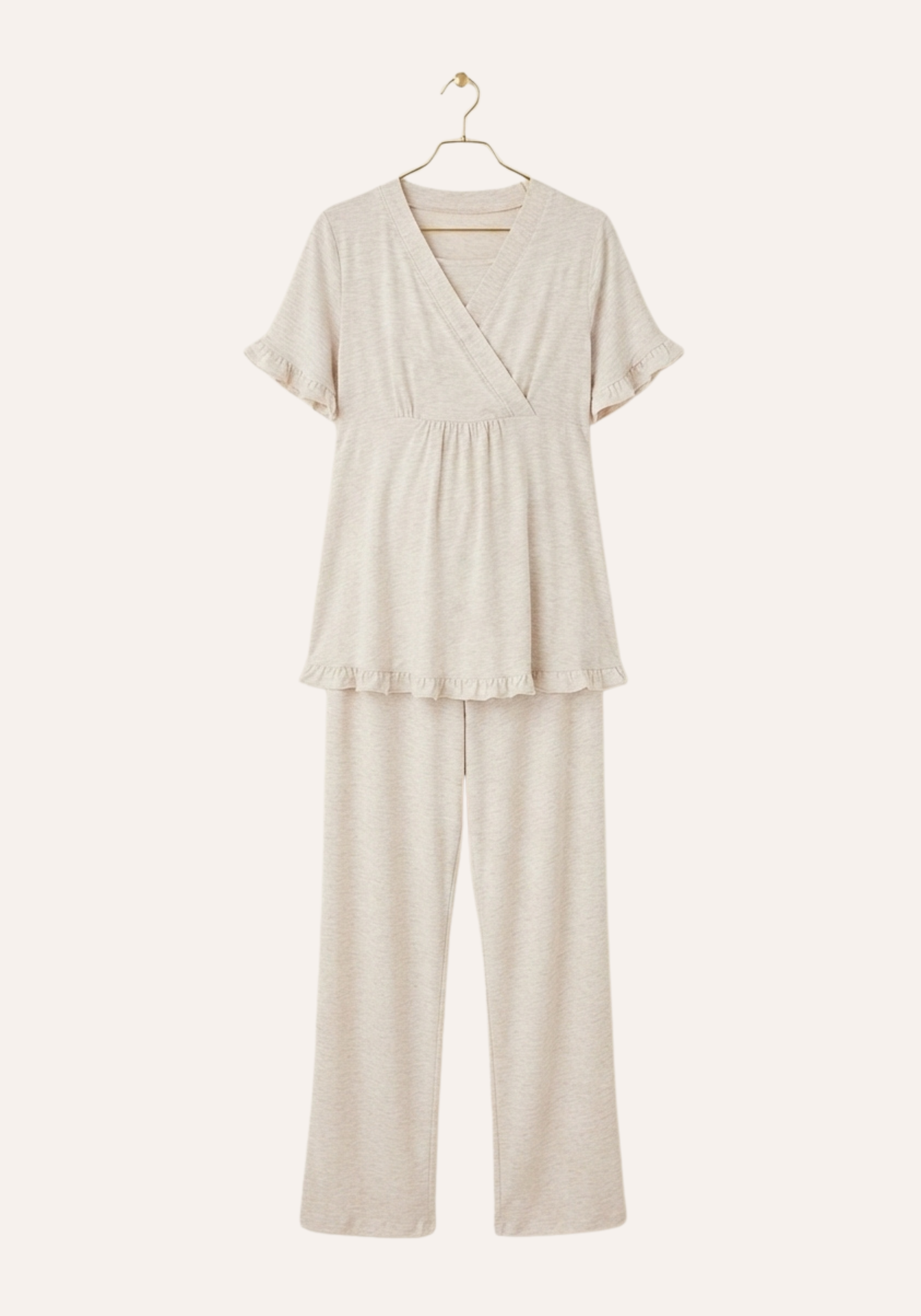 Plain Short Sleeve Pajamas