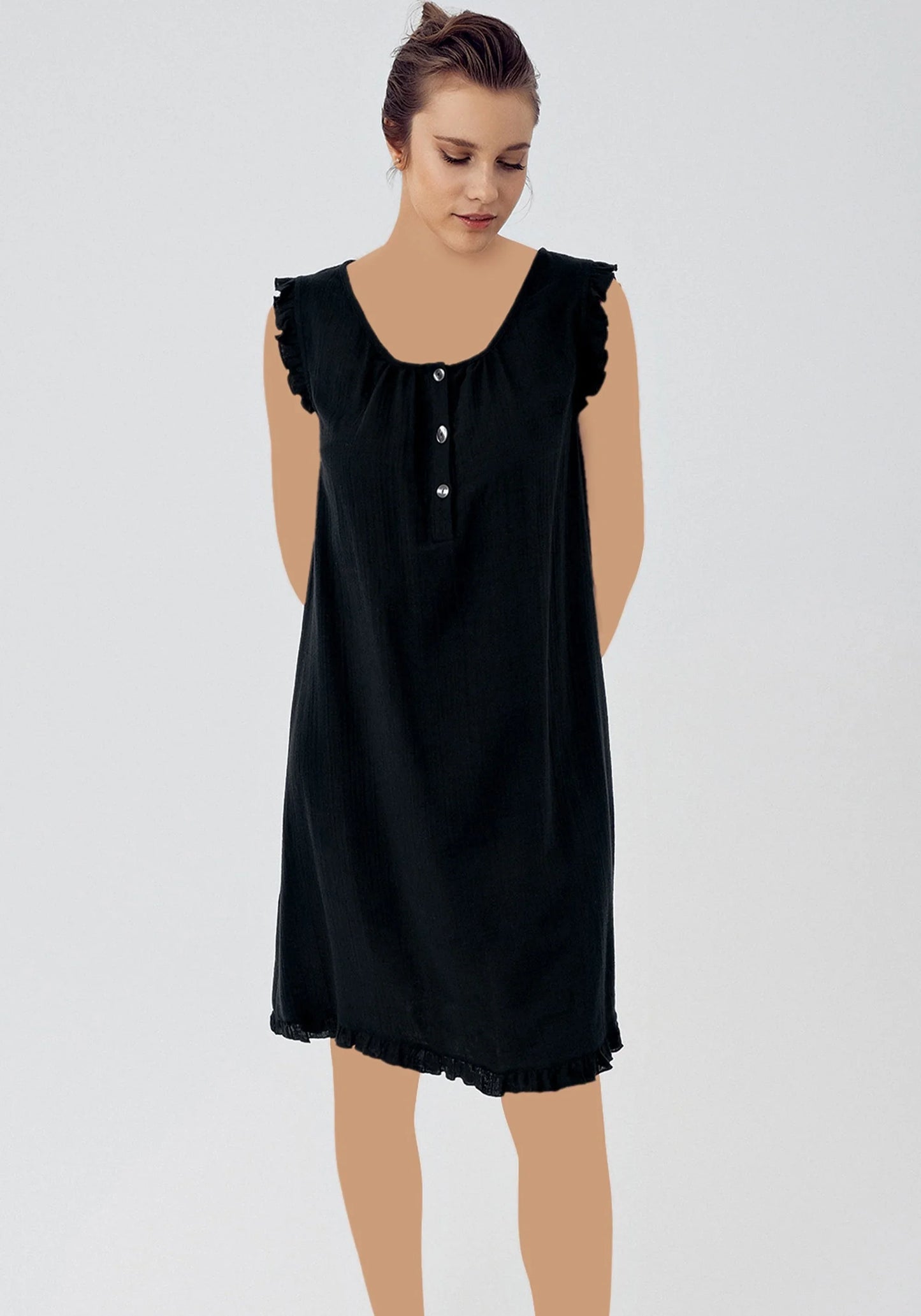 فستان أمومي بدون أكمام