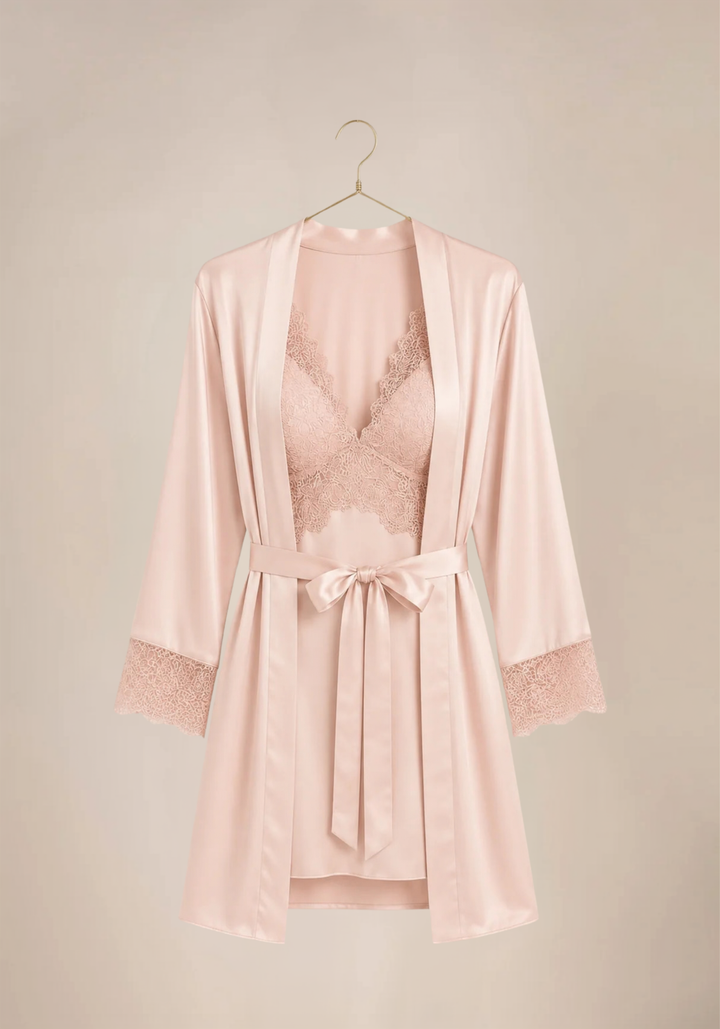 Set Of 6: Cami, Short, Top, Pant, Short Nighty, Belted Robe