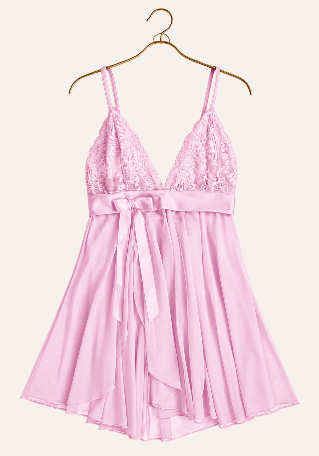بيبي دول بحمالات كتف وستيانة دانتيل