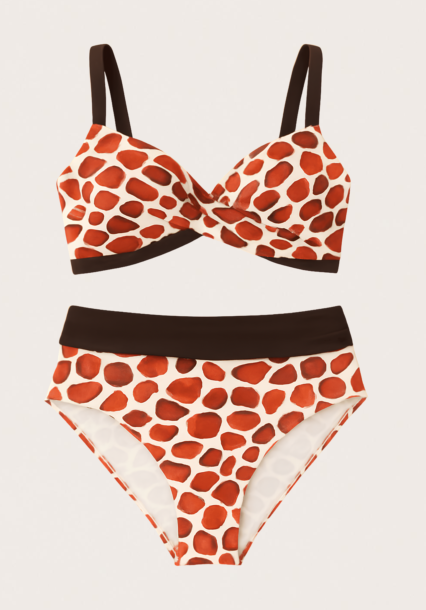 OCC Brown Red Swimming Bikini