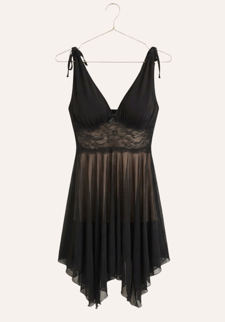 Padded Cups Plain Slip With Lace Detail