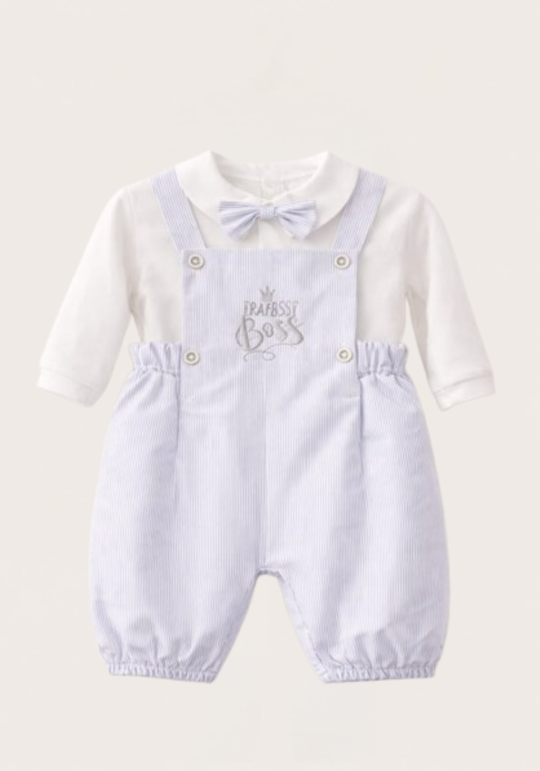 Baby Set Of 2: Long Sleeve Shirt And Romper