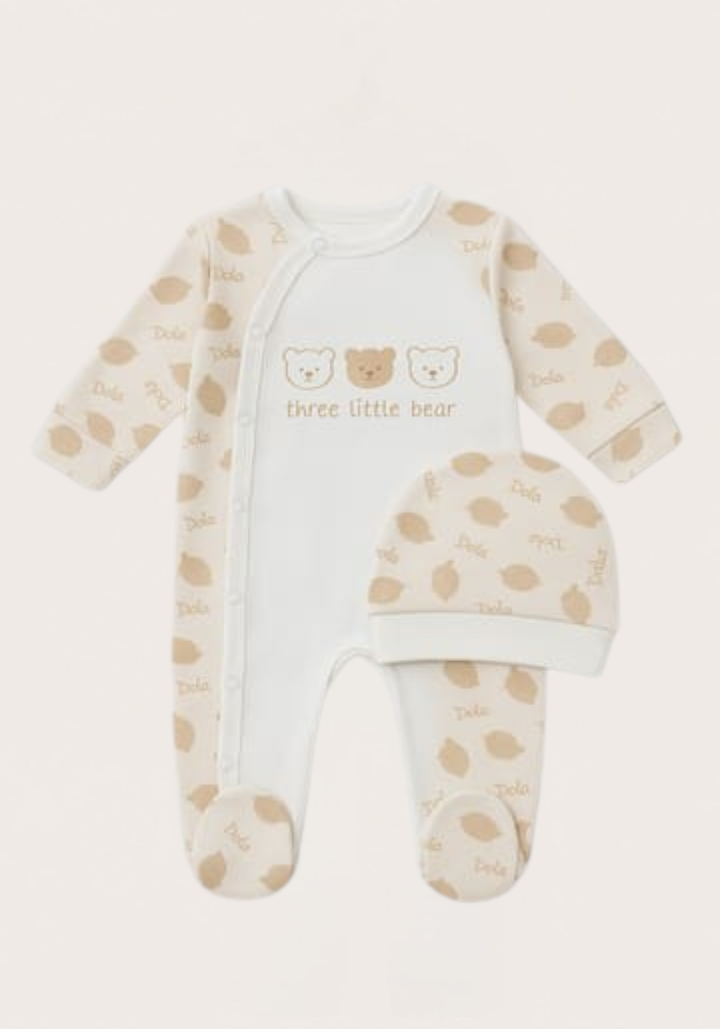 Baby Set Of 2: Romper, Cap