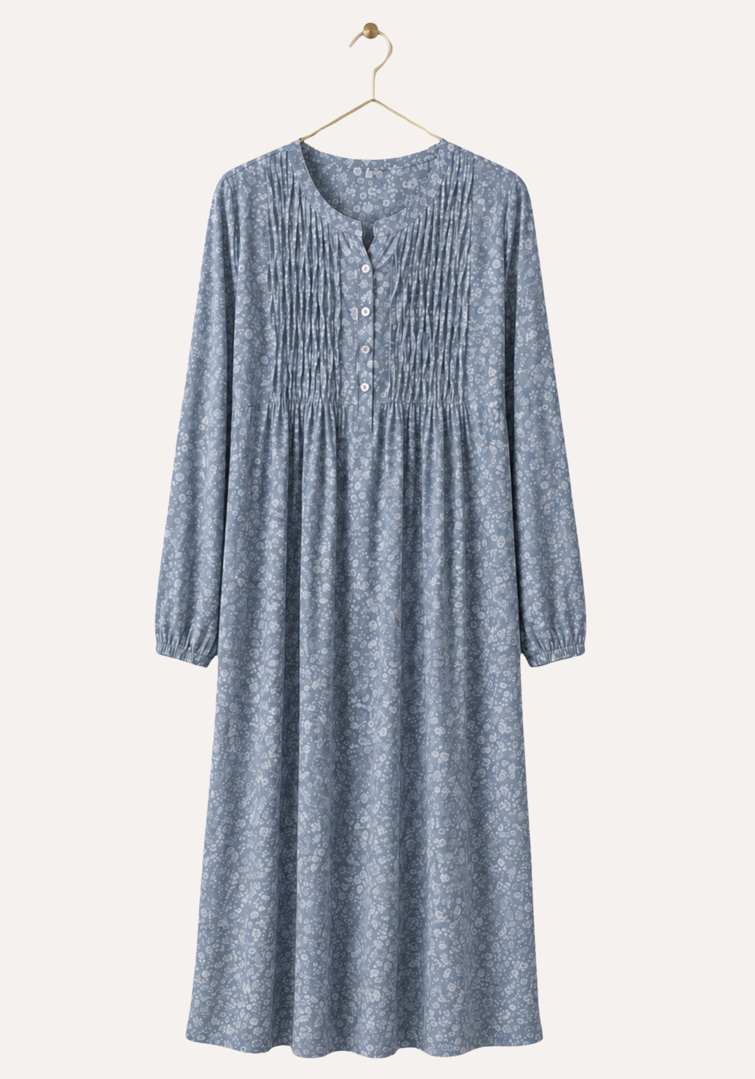 Long Sleeve Long Night Gown