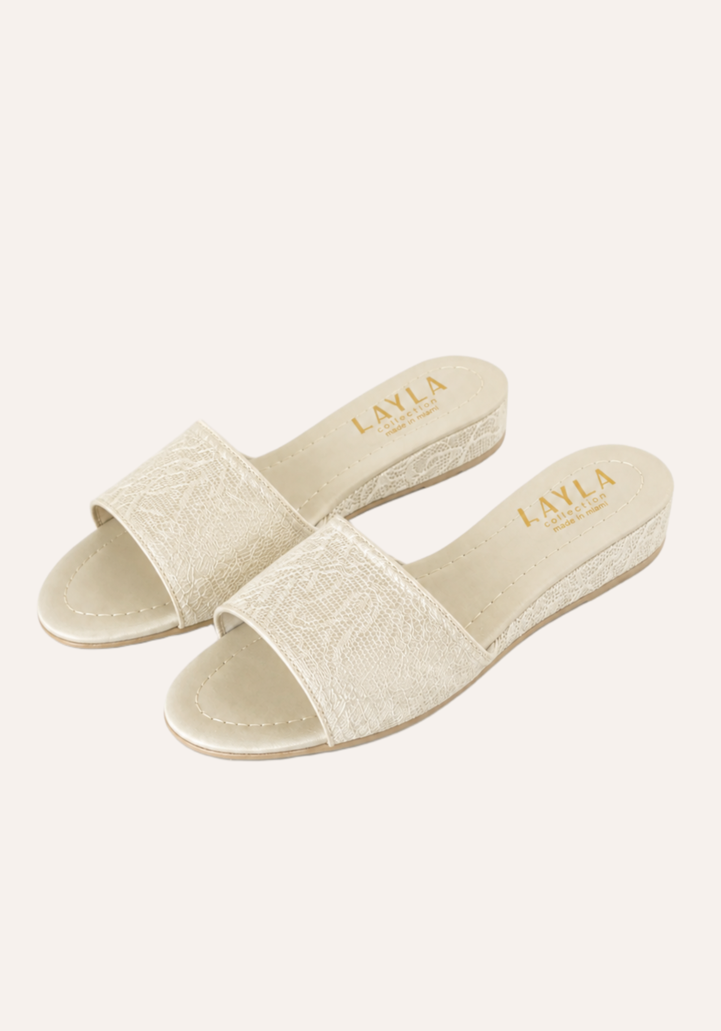 3Cm Heel With Applique Slippers