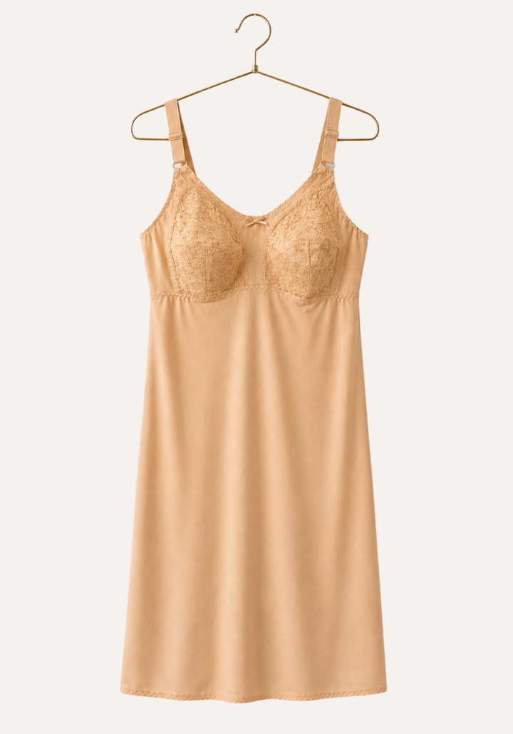 Short Cotton Underdress With Lace Cup (Extension)