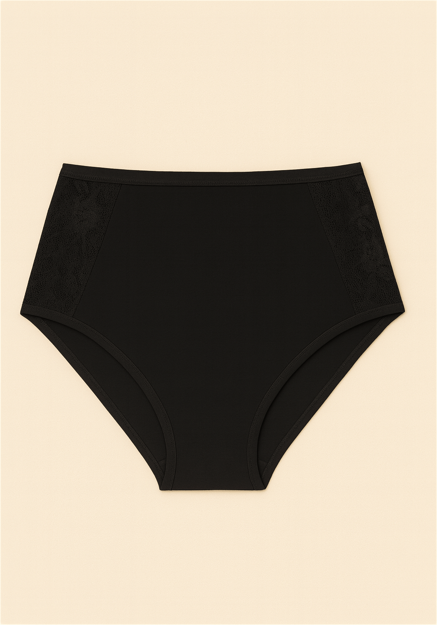 Cotton Lace Hi Waist Panties