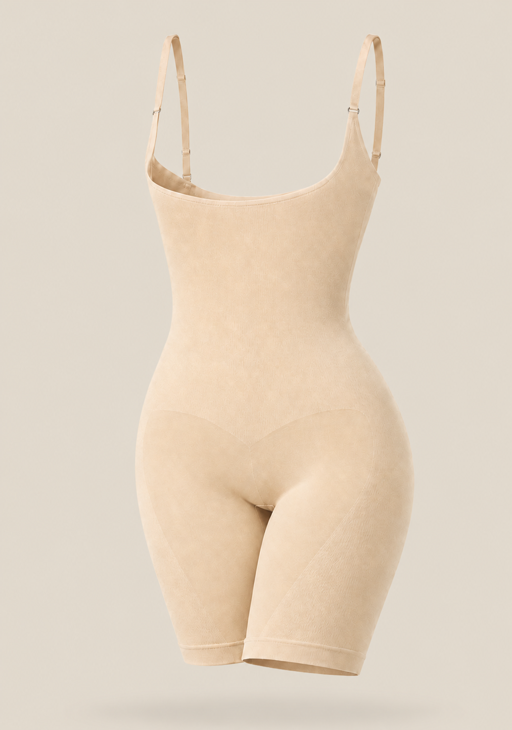 Thin Shoulder Strap Bra-Less Full Body Long Short Suit Shaper