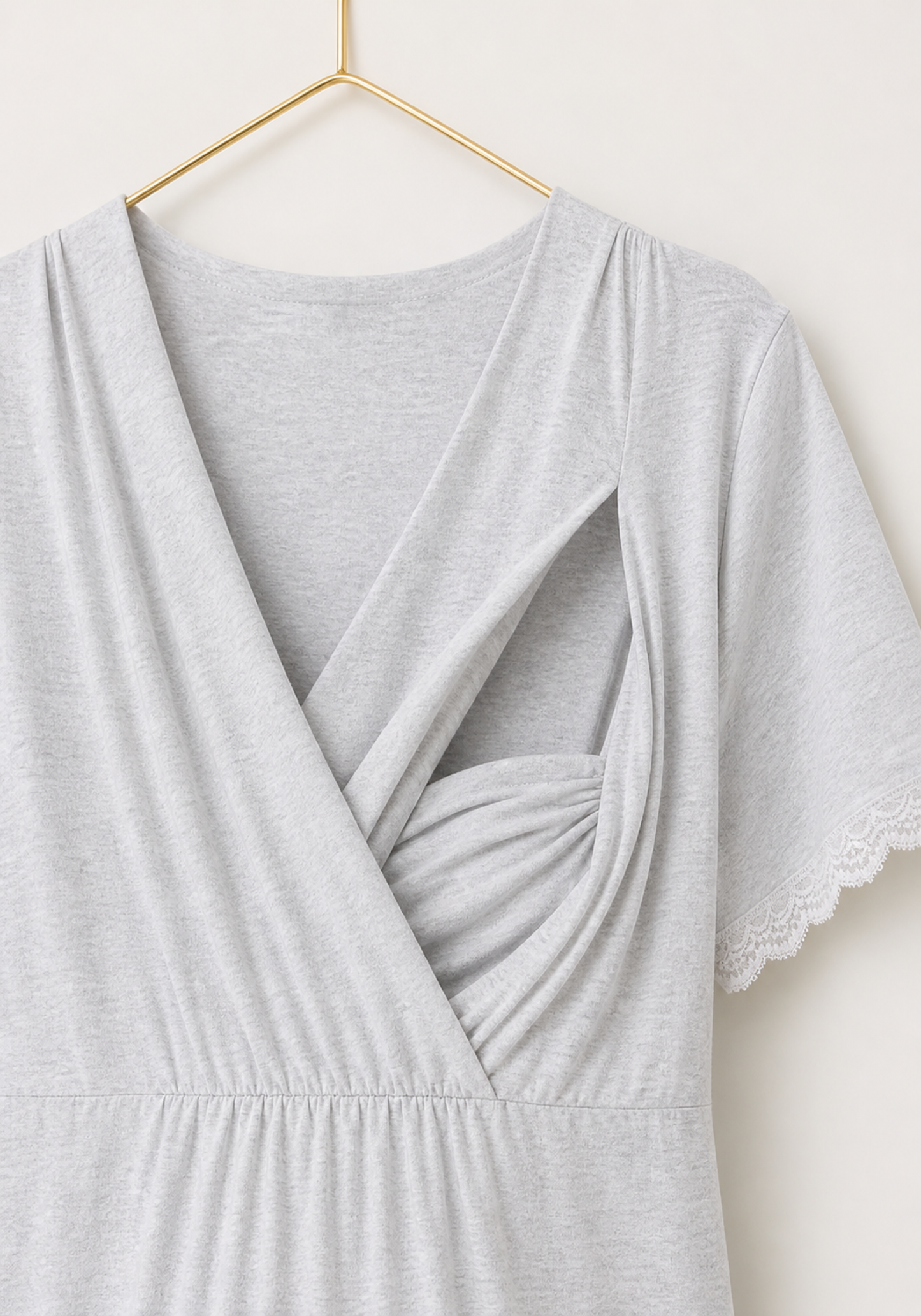 Maternal Pajamas: Plain Short Sleeve Top And Pants (100% Premium Cotton)