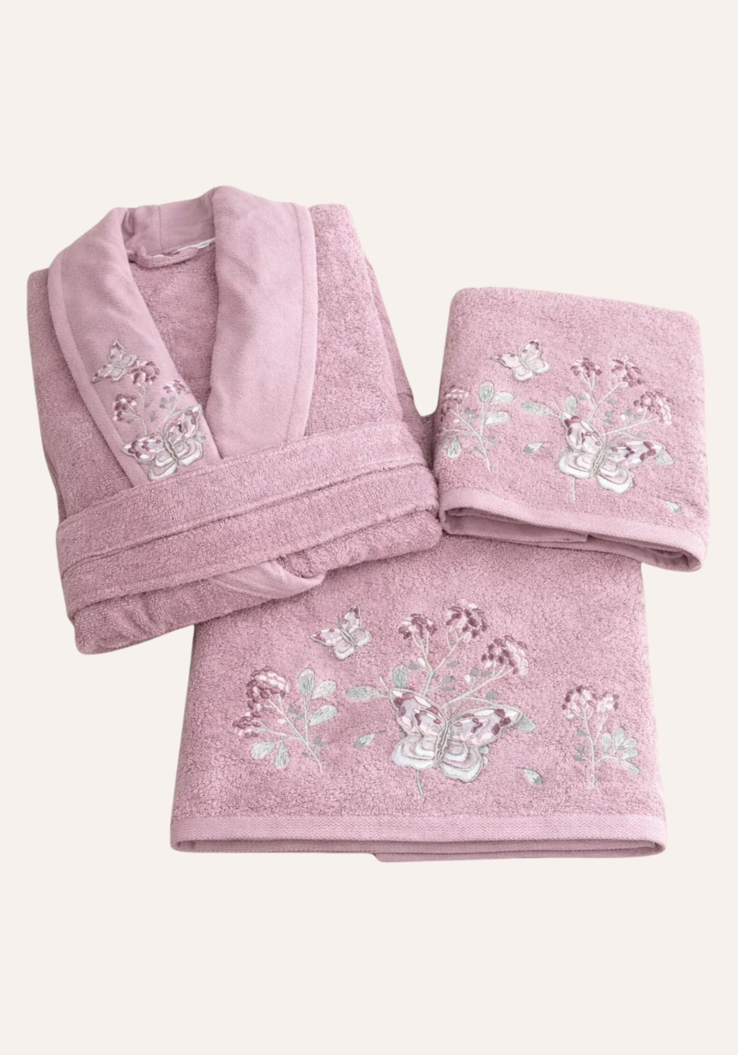 3 Piece Single Bamboo Bathrobe Set
