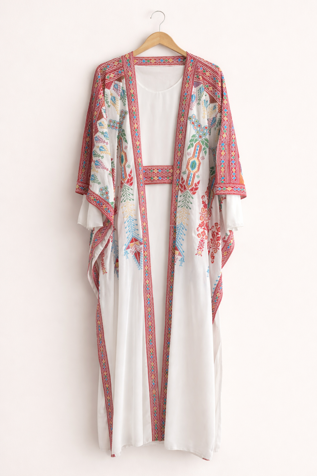 Long Sleeve Long Night Gown And Long Robe