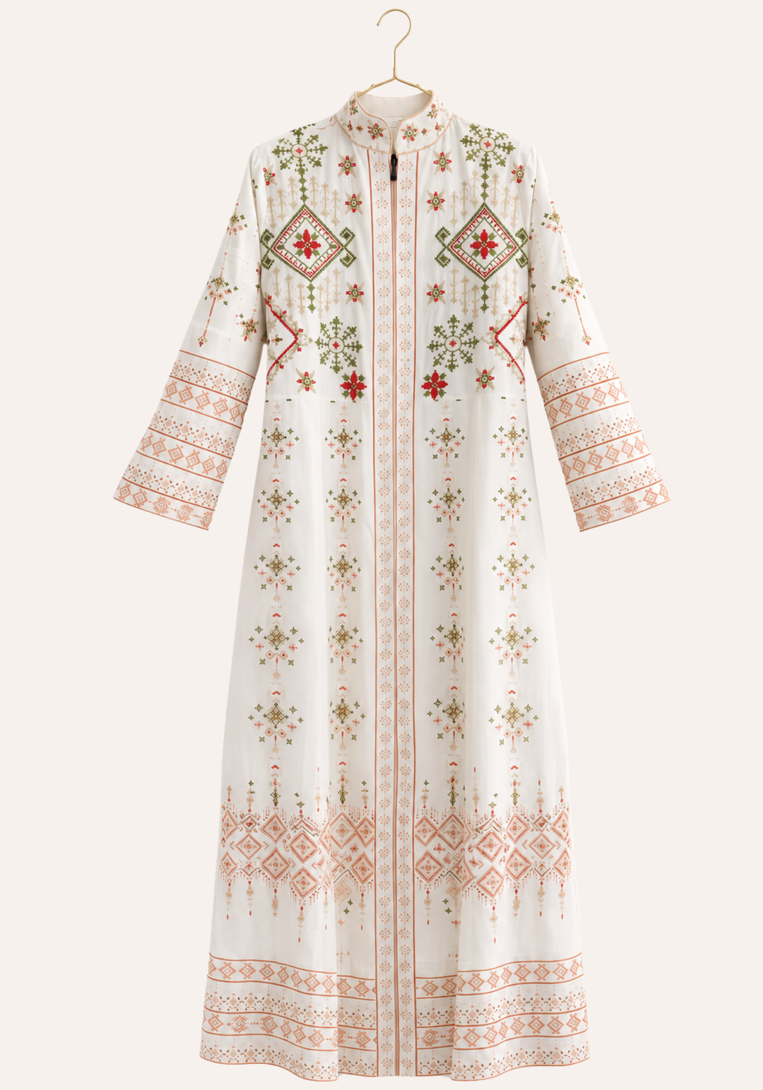 Long Sleeve Long Night Gown And Long Robe