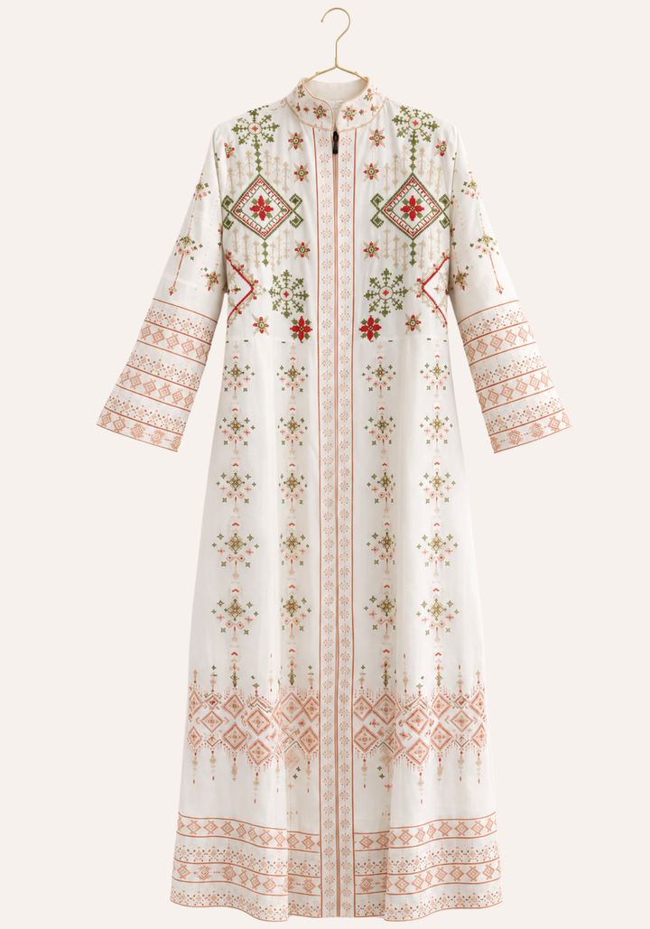 Long Sleeve Long Night Gown And Long Robe