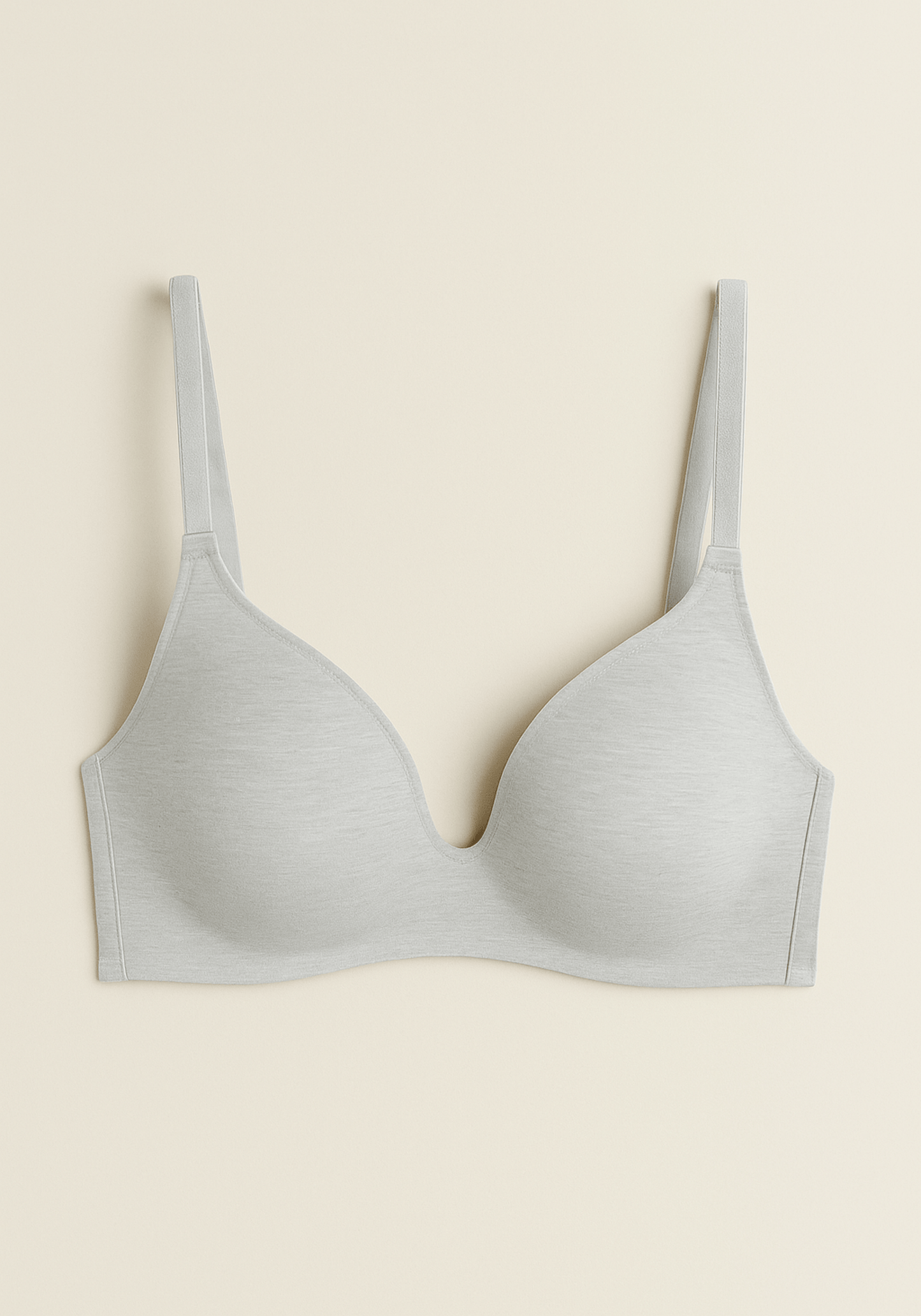 Double Filled Combed Melange Bra