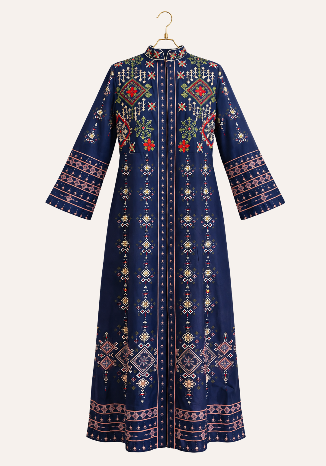Long Sleeve Long Night Gown And Long Robe