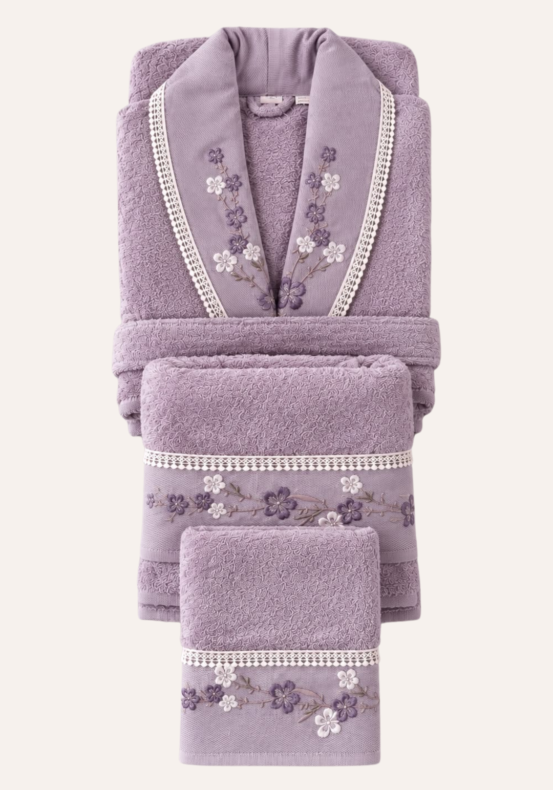3 Pieces Single Bathrobe Set