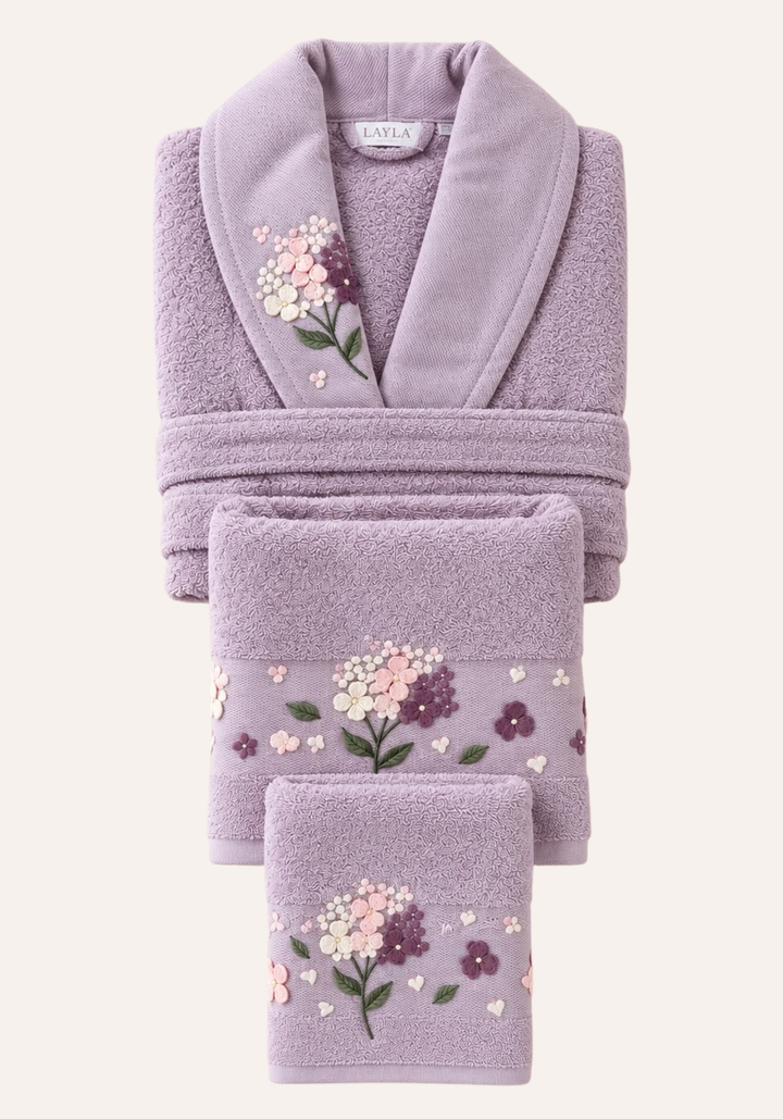 3 Pieces Single Bathrobe Set