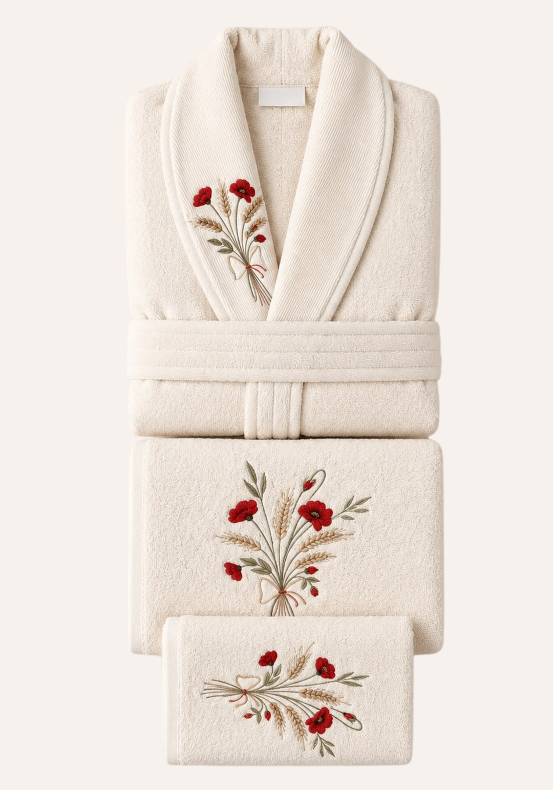 3 Pieces Single Bathrobe Set