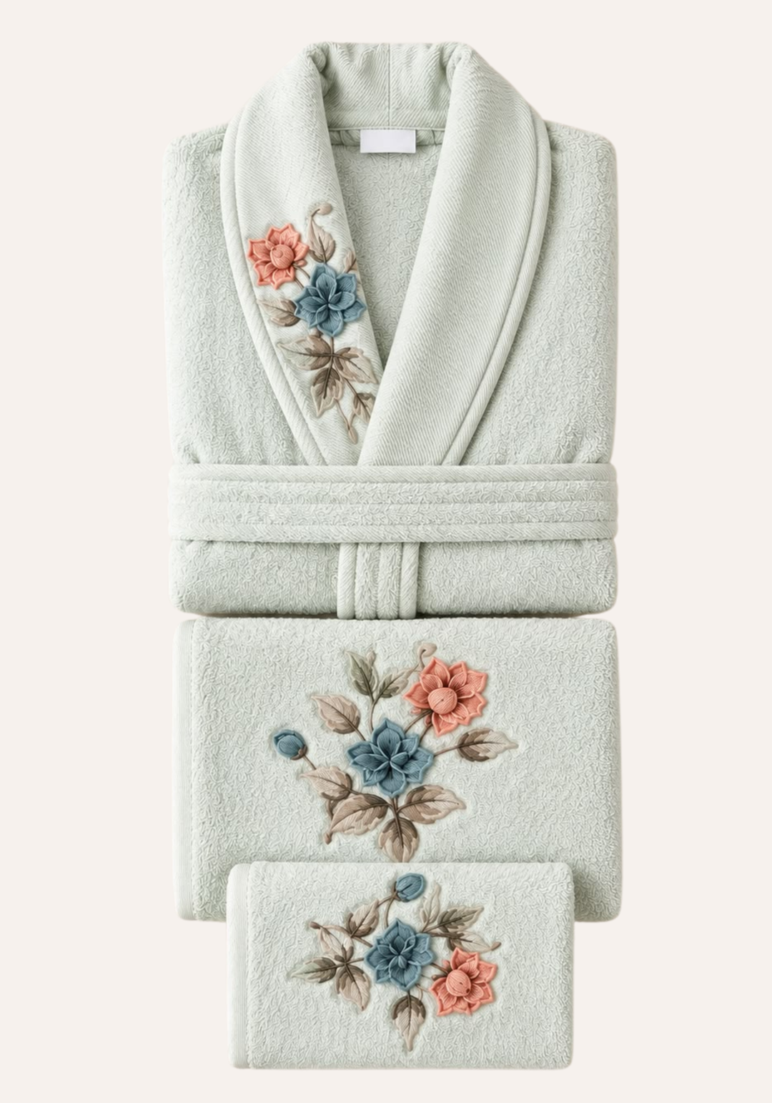 3 Pieces Single Bathrobe Set