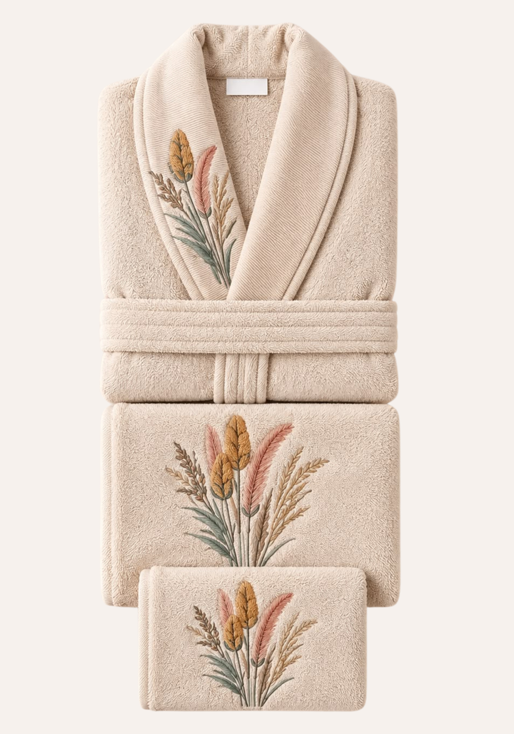 3 Pieces Single Bathrobe Set