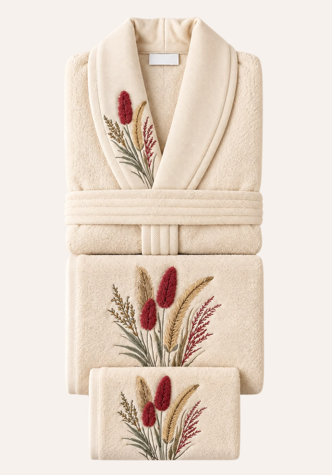 3 Pieces Single Bathrobe Set
