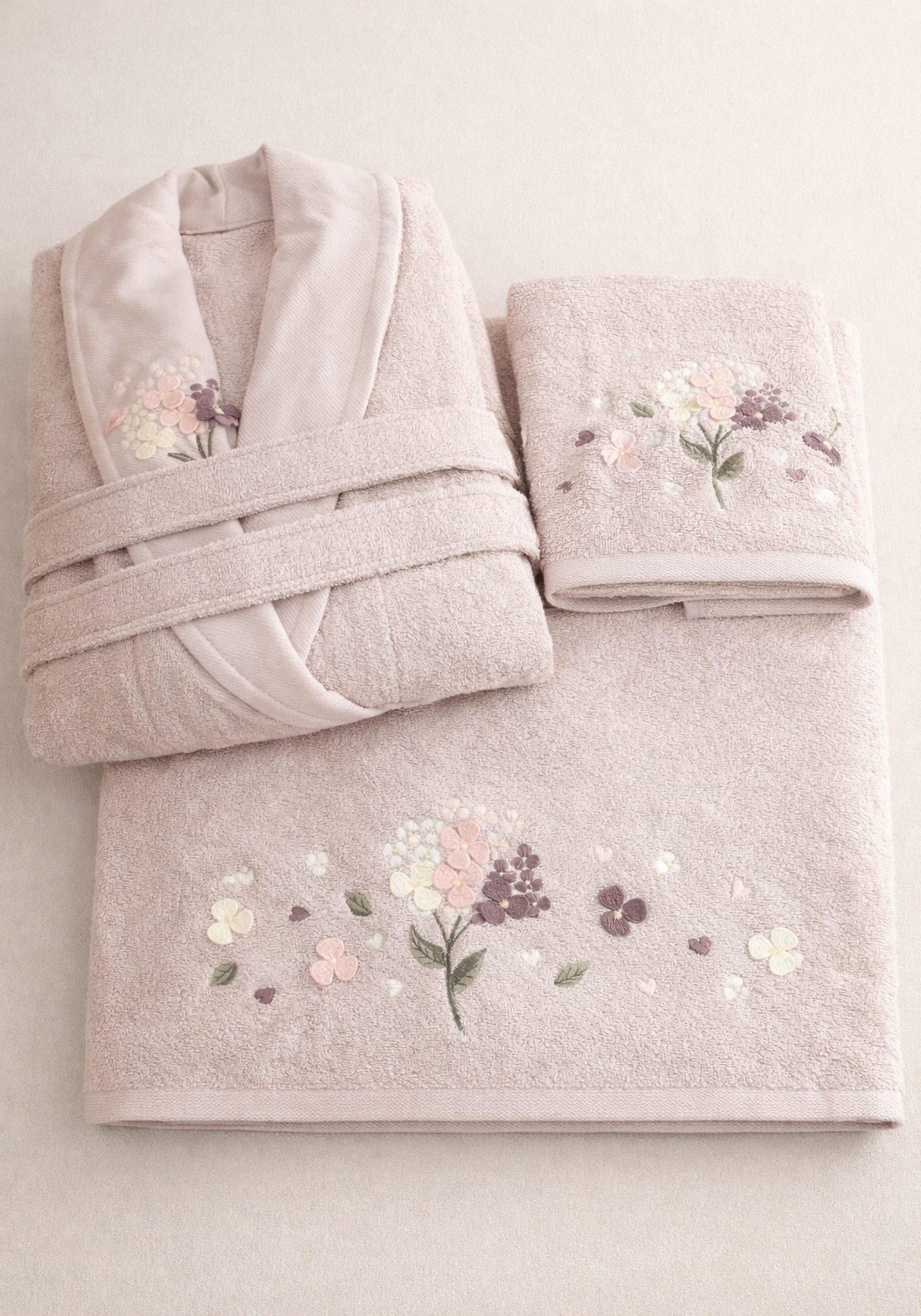 BTH 3 Piece Single Bamboo Bathrobe Set