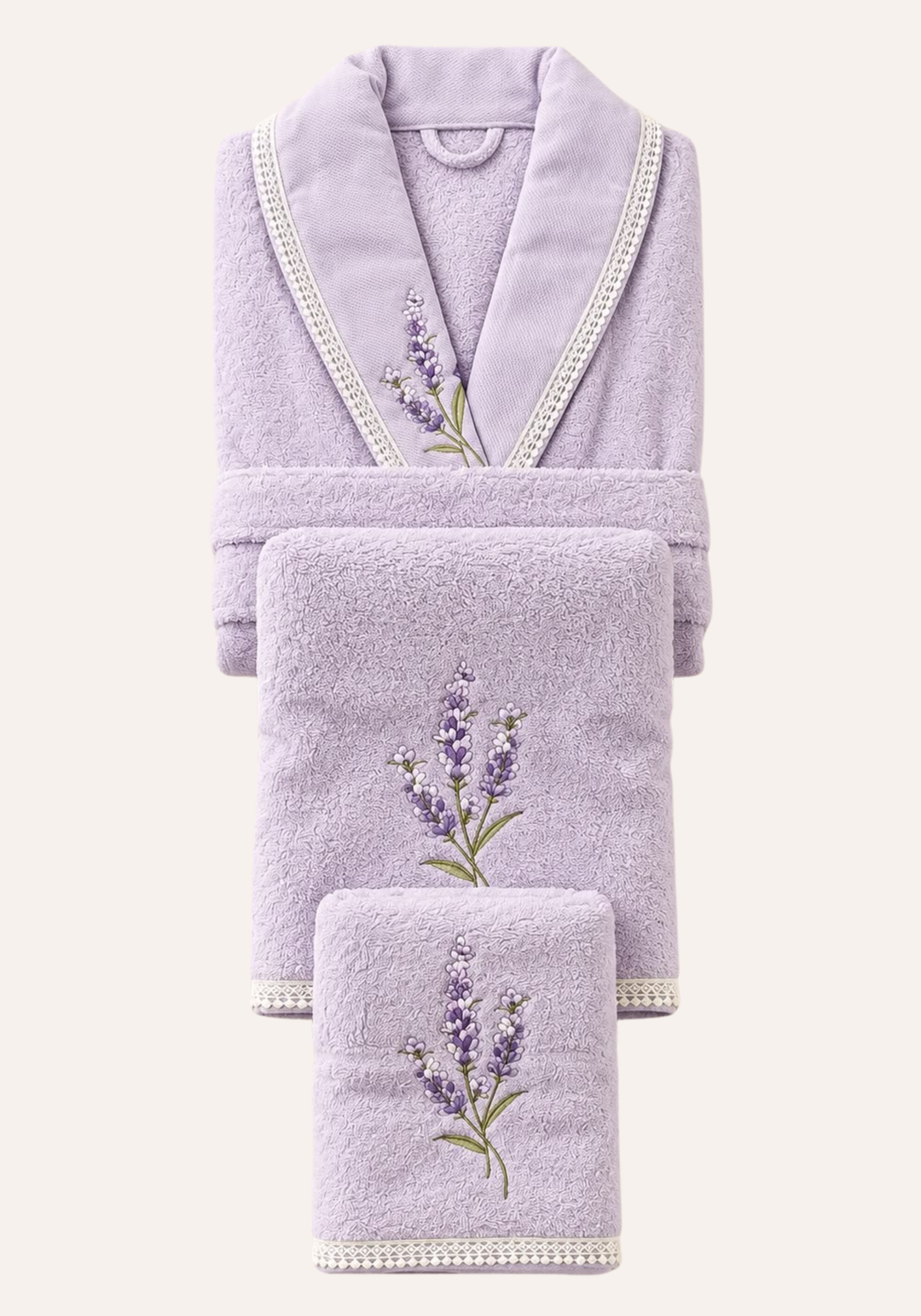 3 Pieces Single Bathrobe Set