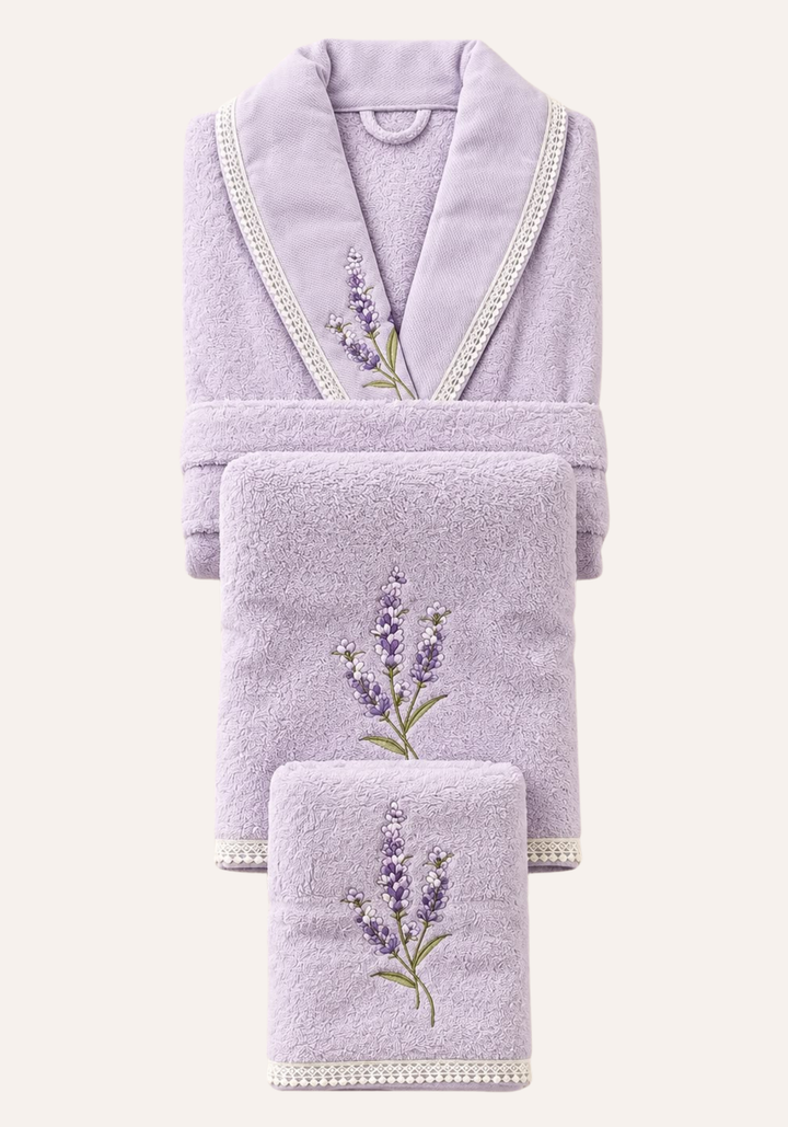3 Pieces Single Bathrobe Set