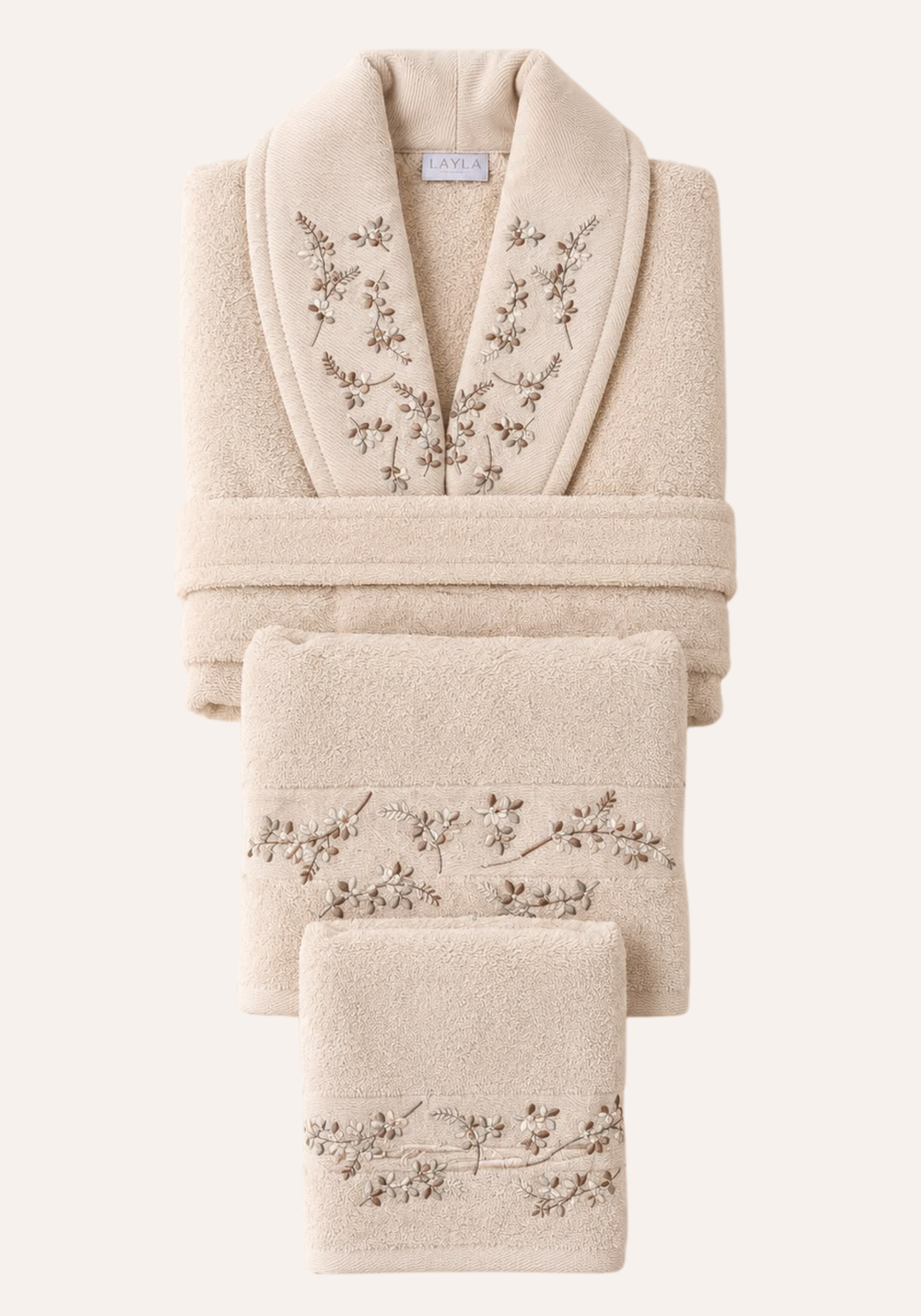 3 Pieces Single Bathrobe Set